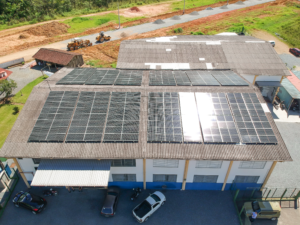 Energia Solar em Schroeder, na empresa Caribe Têxtil
