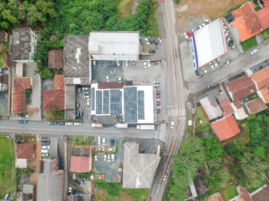 Energia Solar em Blumenau, na empresa Peka Supermercados