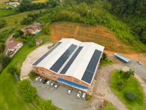 Energia Solar em Rodeio, na unidade Rodeio do Grupo Kyly